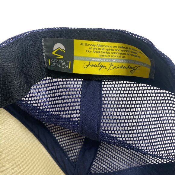 SUNDAY AFTERNOONS X Jessilyn Brinkerhoff Artist Series Fish Truckers Hat Cap - Picture 6 of 7